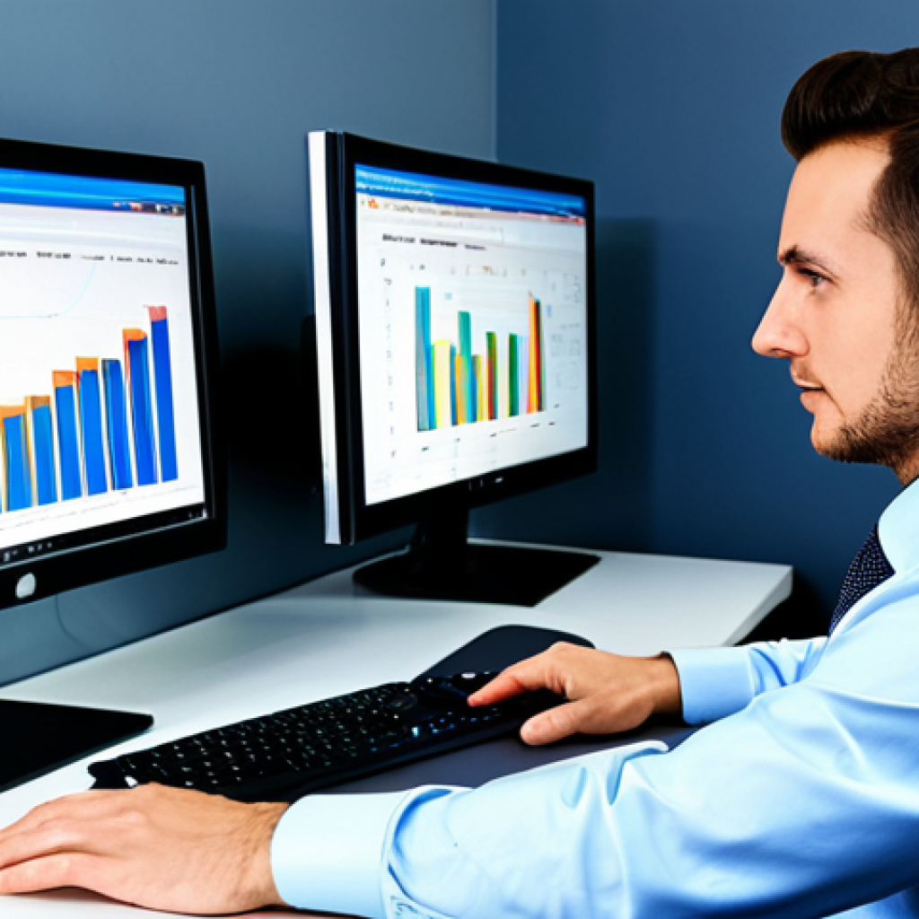 Digital Marketing Professional at Work**

"A professional digital marketer, fully clothed in modest business attire, analyzing advertising performance data on a computer screen in a bright, modern office. Charts and graphs are visible on the screen. Safe for work, appropriate content, perfect anatomy, correct proportions, natural pose, well-formed hands, proper finger count, high-quality rendering, professional, family-friendly."

**